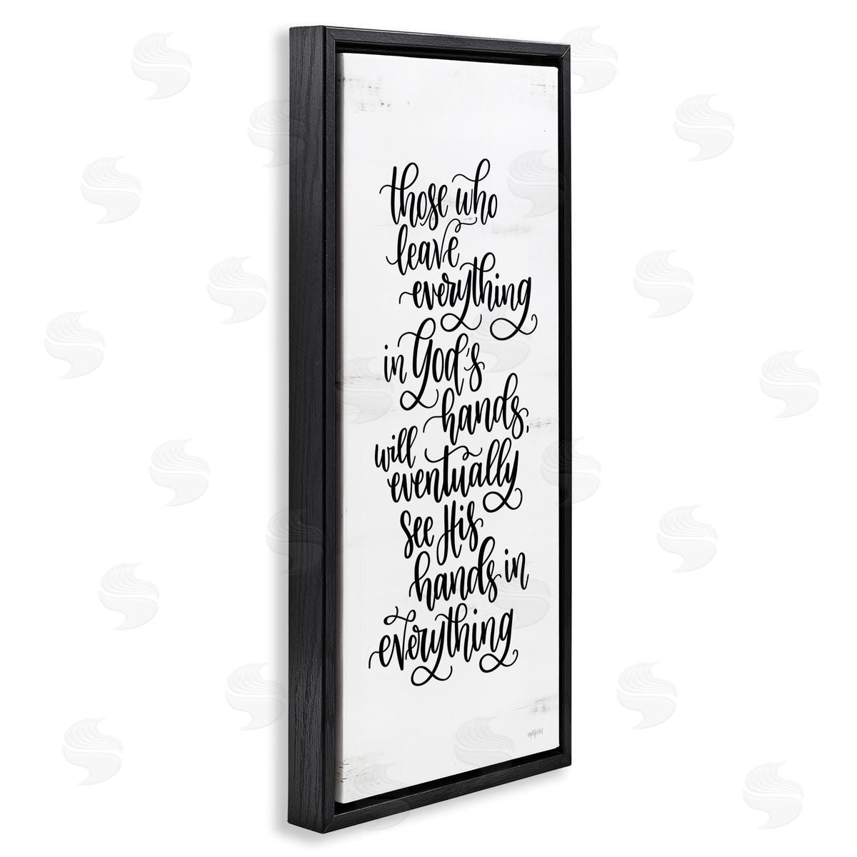 Imperfect Dust God's Hands Religious Script Calligraphy Spiritual Phrase