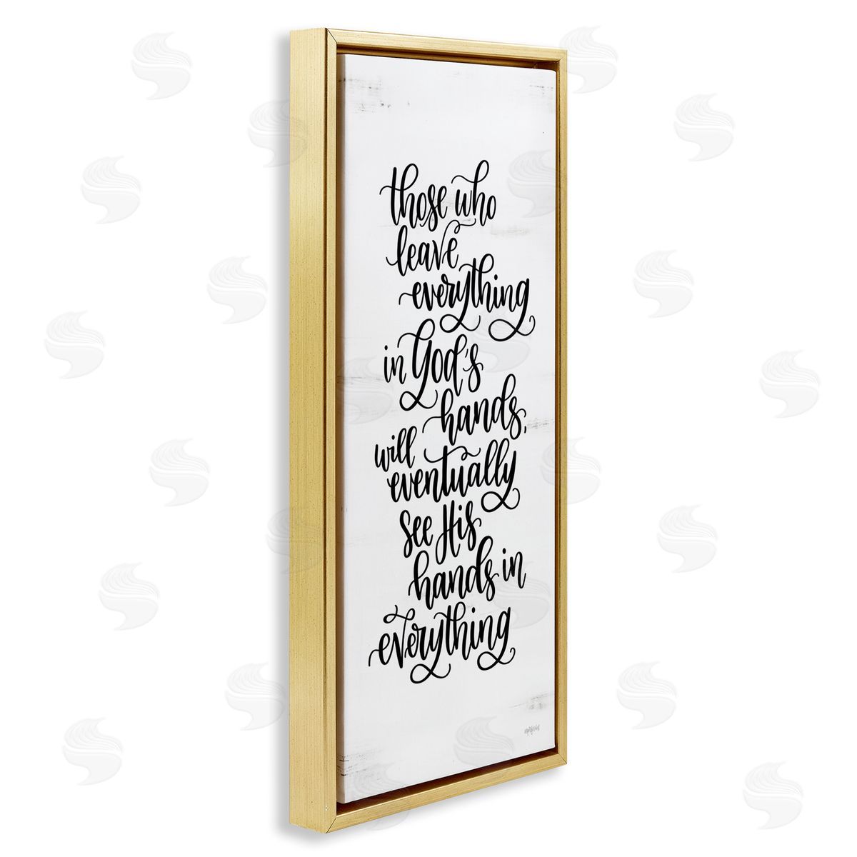 Imperfect Dust God's Hands Religious Script Calligraphy Spiritual Phrase