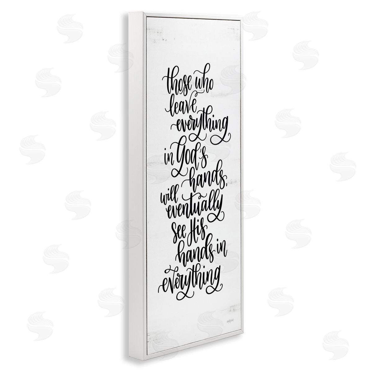 Imperfect Dust God's Hands Religious Script Calligraphy Spiritual Phrase