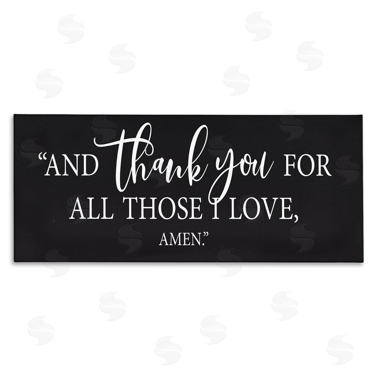 Lettered and Lined Thank You For Those I Love Religious Bible Phrase