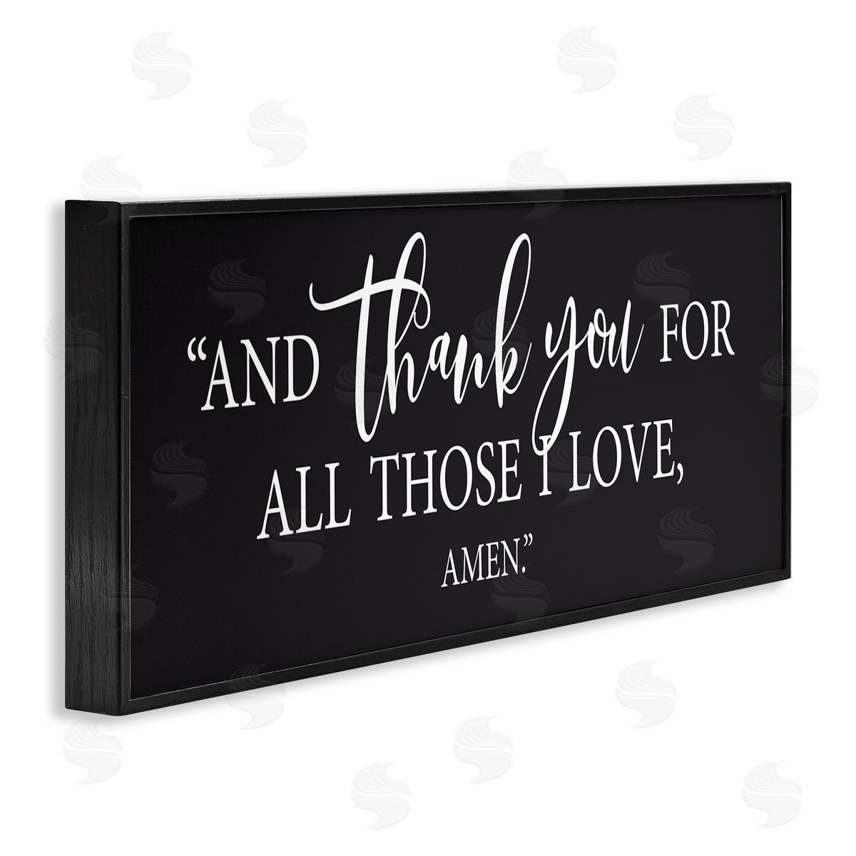 Lettered and Lined Thank You For Those I Love Religious Bible Phrase