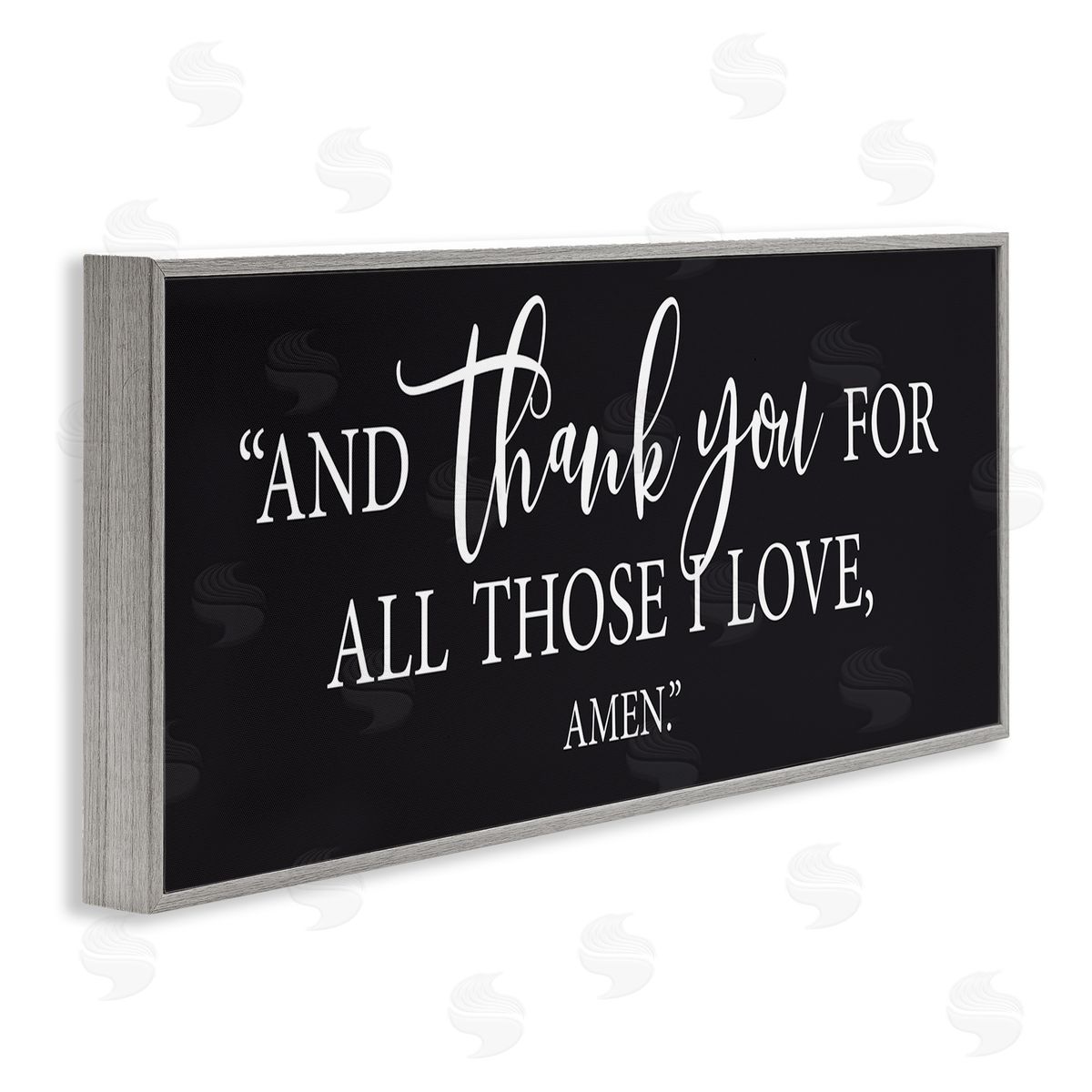 Lettered and Lined Thank You For Those I Love Religious Bible Phrase