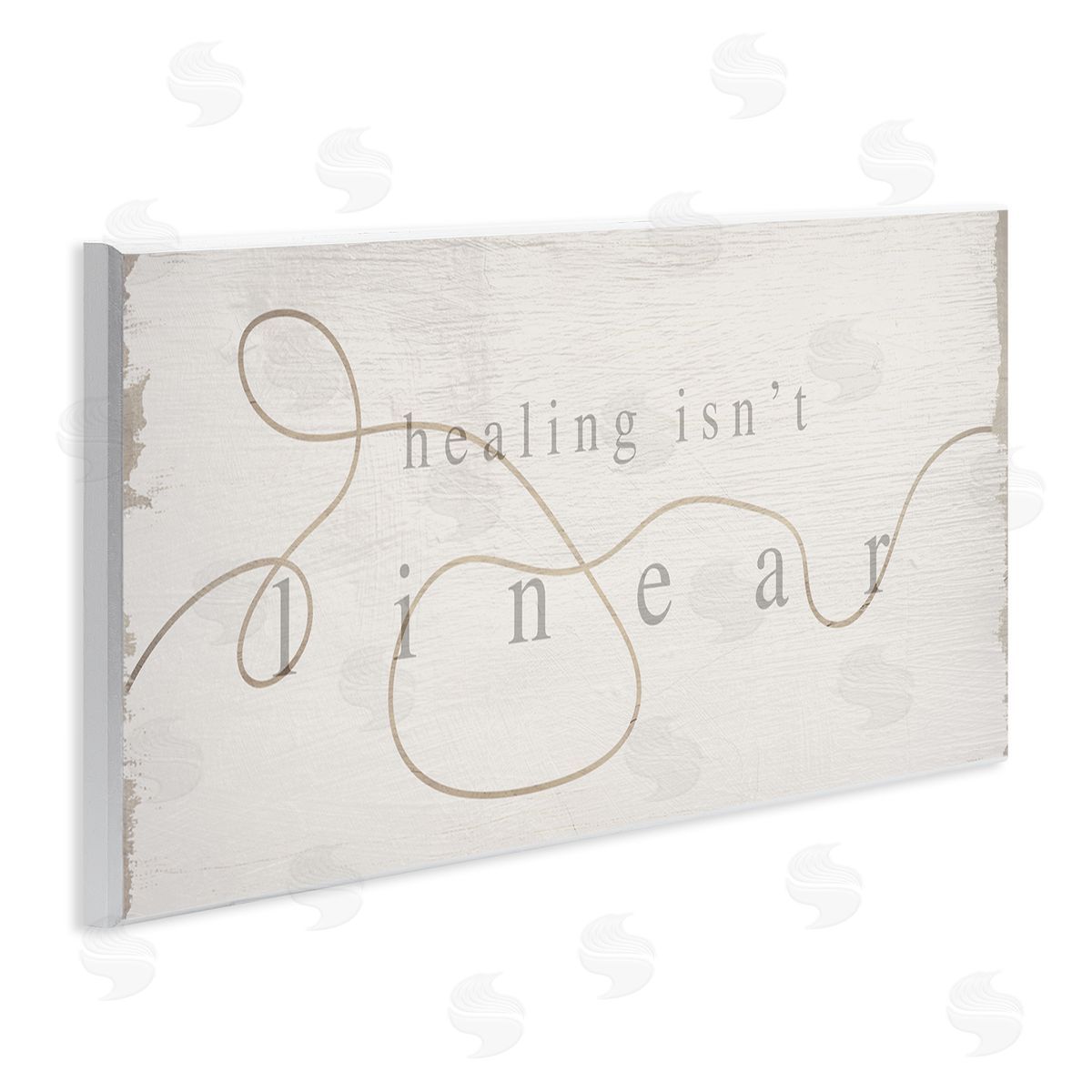 Stupell Studio Healing Isn't Linear Comforting Squiggle Line Phrase