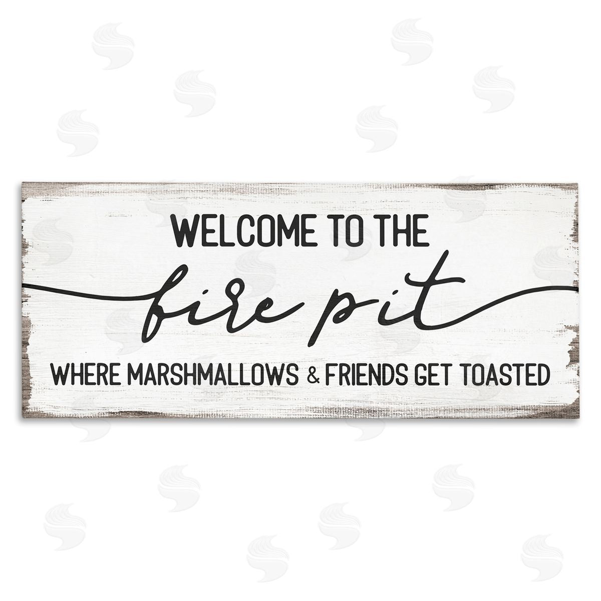 Stupell Studio Welcome Fire Pit Humorous fr_sideiends Camping Rustic Sign