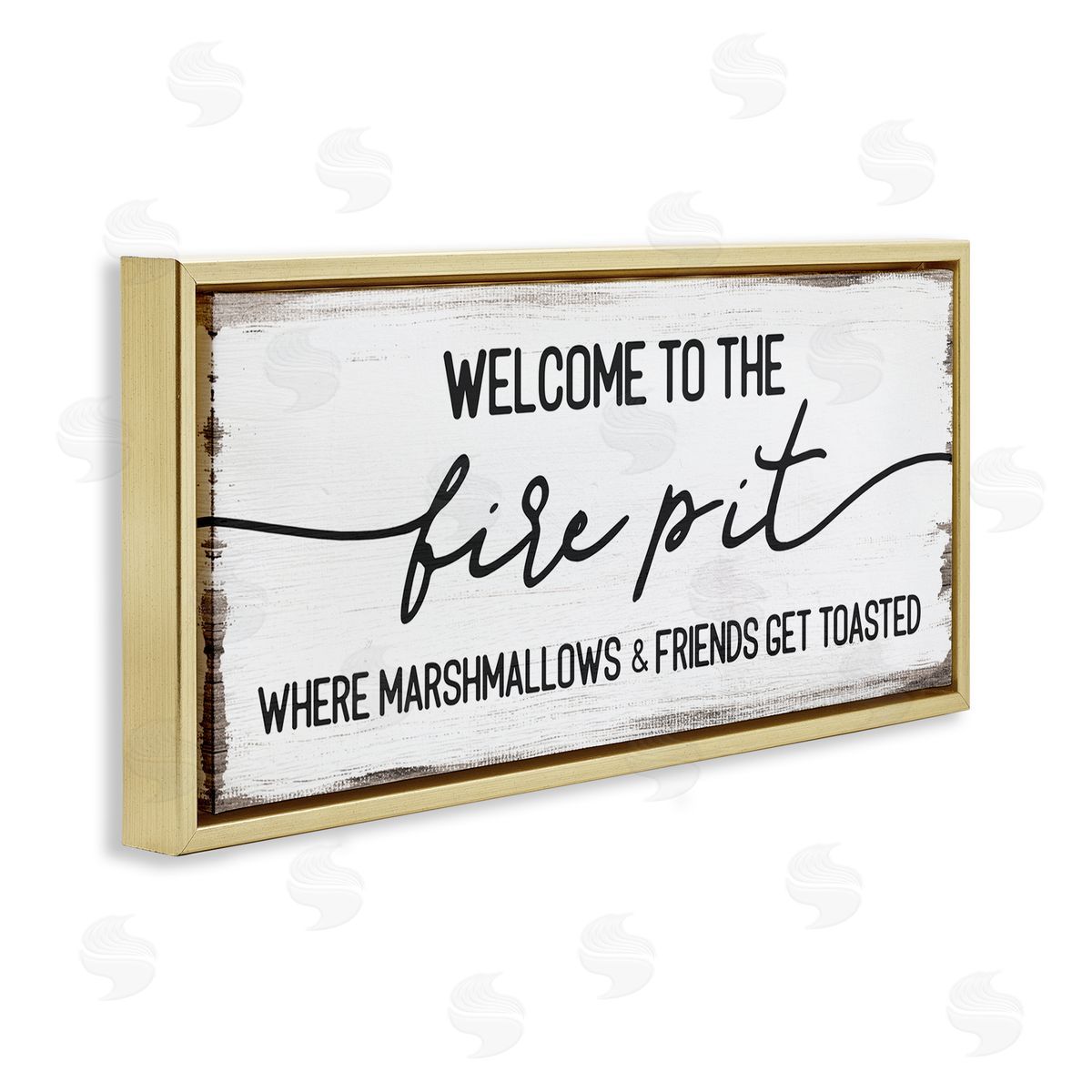 Stupell Studio Welcome Fire Pit Humorous fr_sideiends Camping Rustic Sign