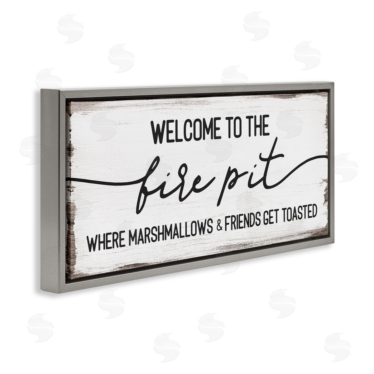 Stupell Studio Welcome Fire Pit Humorous fr_sideiends Camping Rustic Sign