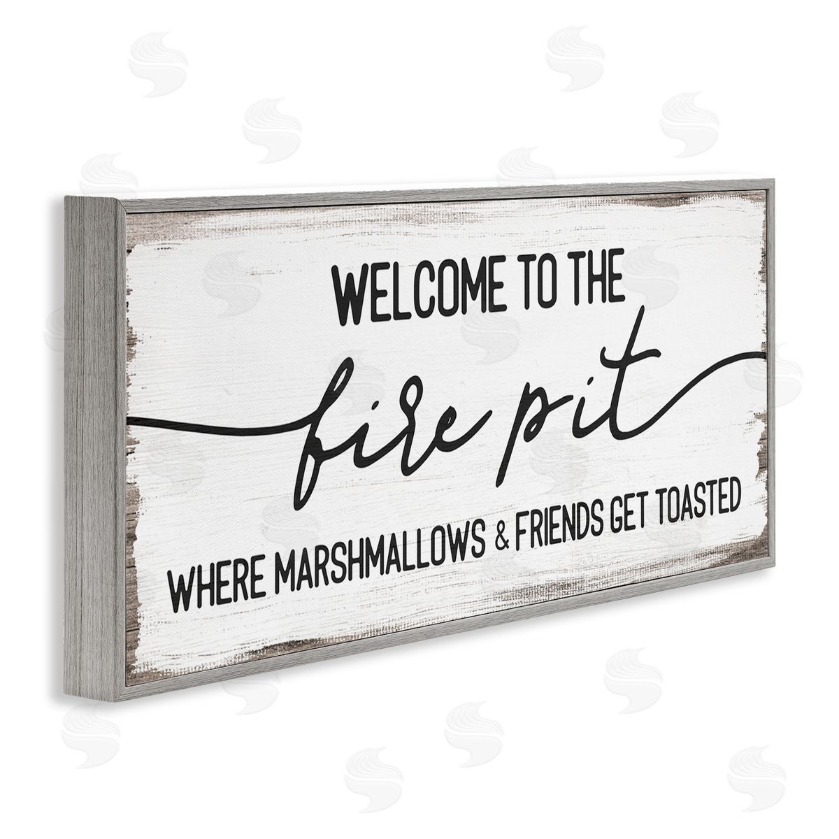 Stupell Studio Welcome Fire Pit Humorous fr_sideiends Camping Rustic Sign