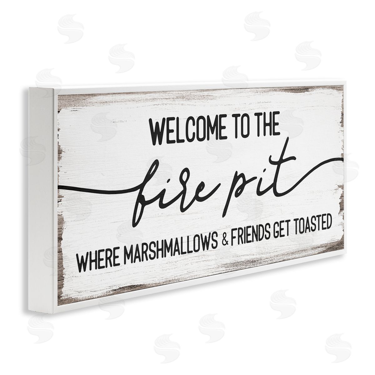 Stupell Studio Welcome Fire Pit Humorous fr_sideiends Camping Rustic Sign