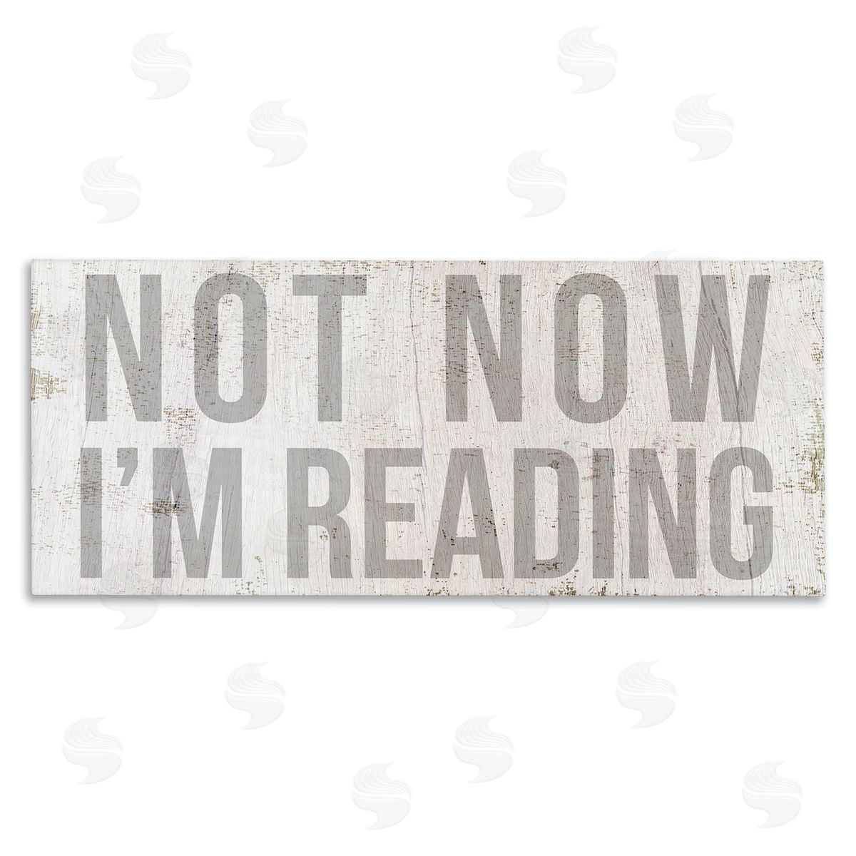 Stupell Studio Not Now I'm Reading Rustic Book Lover Phrase