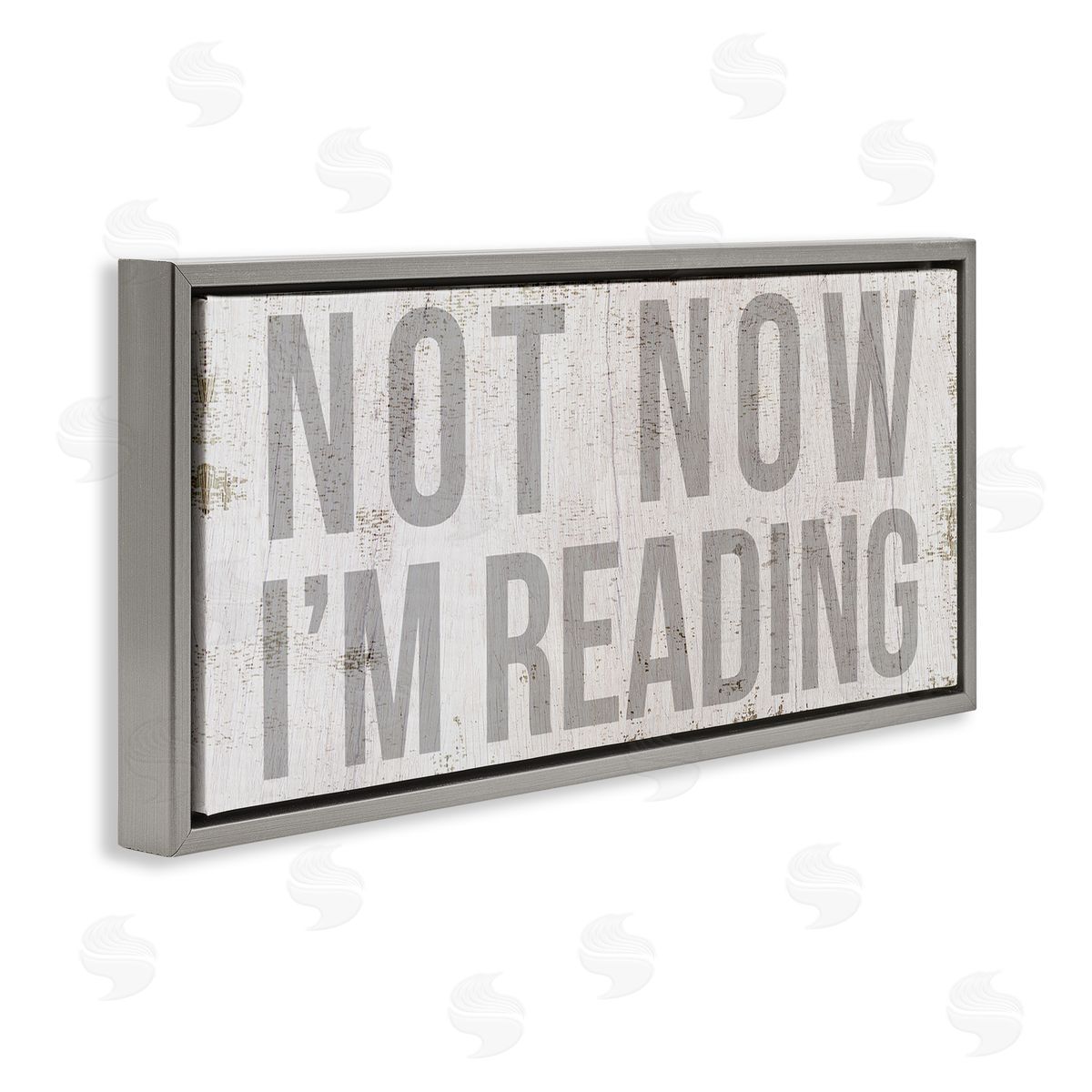 Stupell Studio Not Now I'm Reading Rustic Book Lover Phrase
