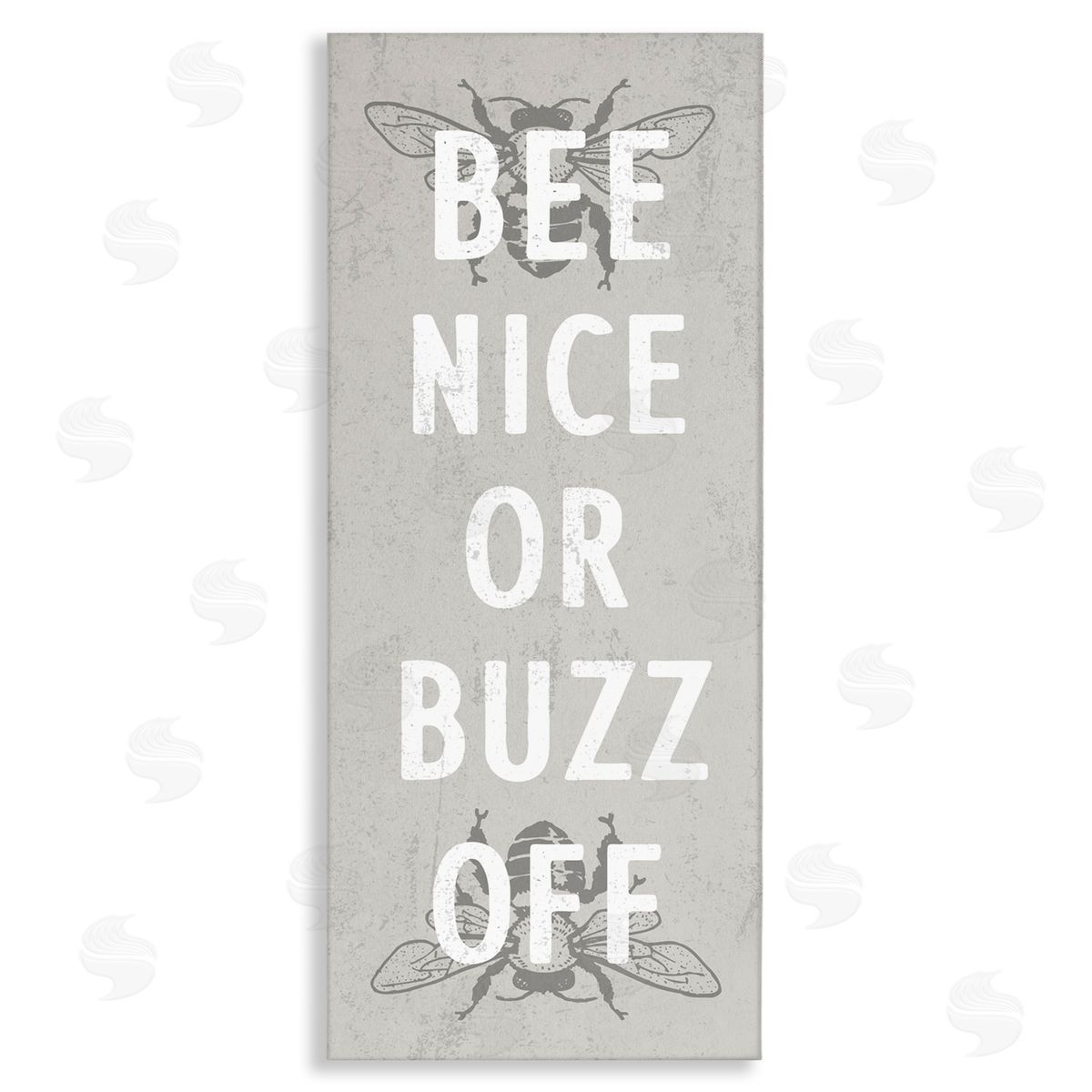 Stupell Studio Bee Nice Buzz Off Bumble Insect Humor Sign