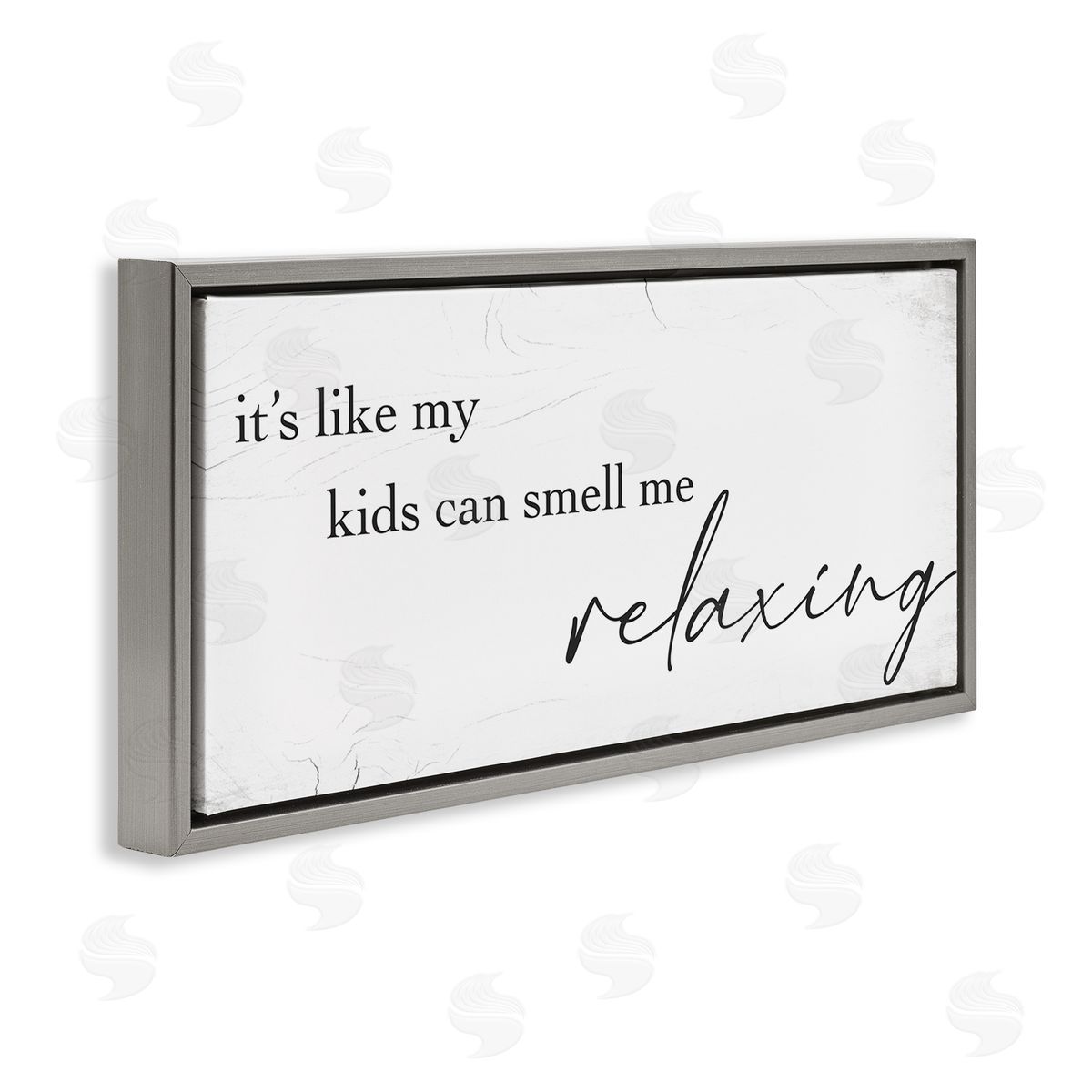 Stupell Studio Funny Parenting Typography Phrase Marbled Pattern