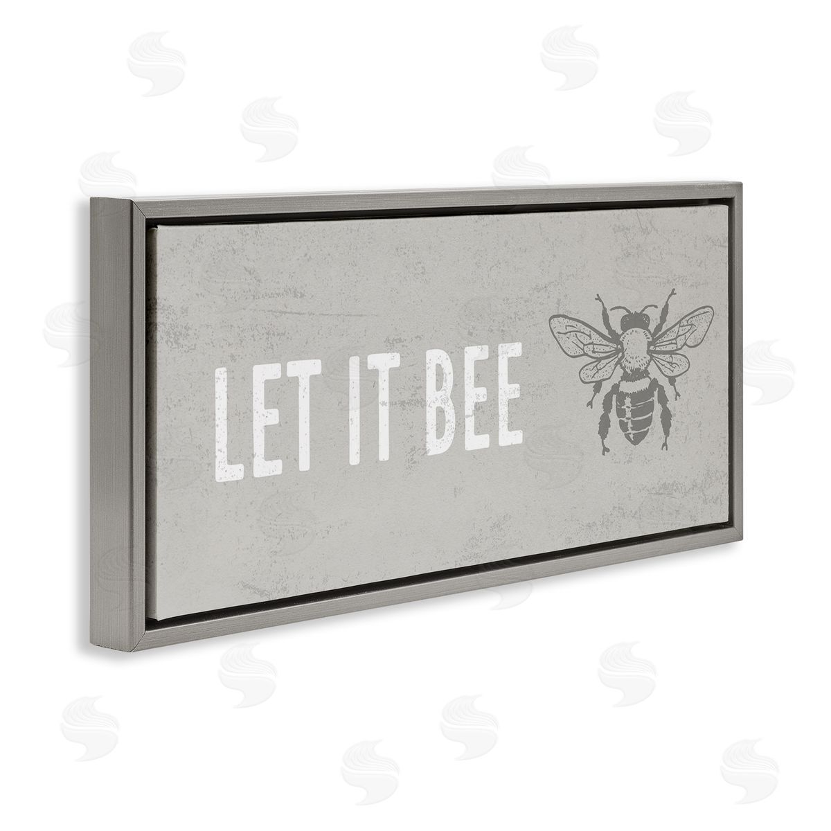 Stupell Studio Let It Bee Flying Insect Bumble Wasp Motif