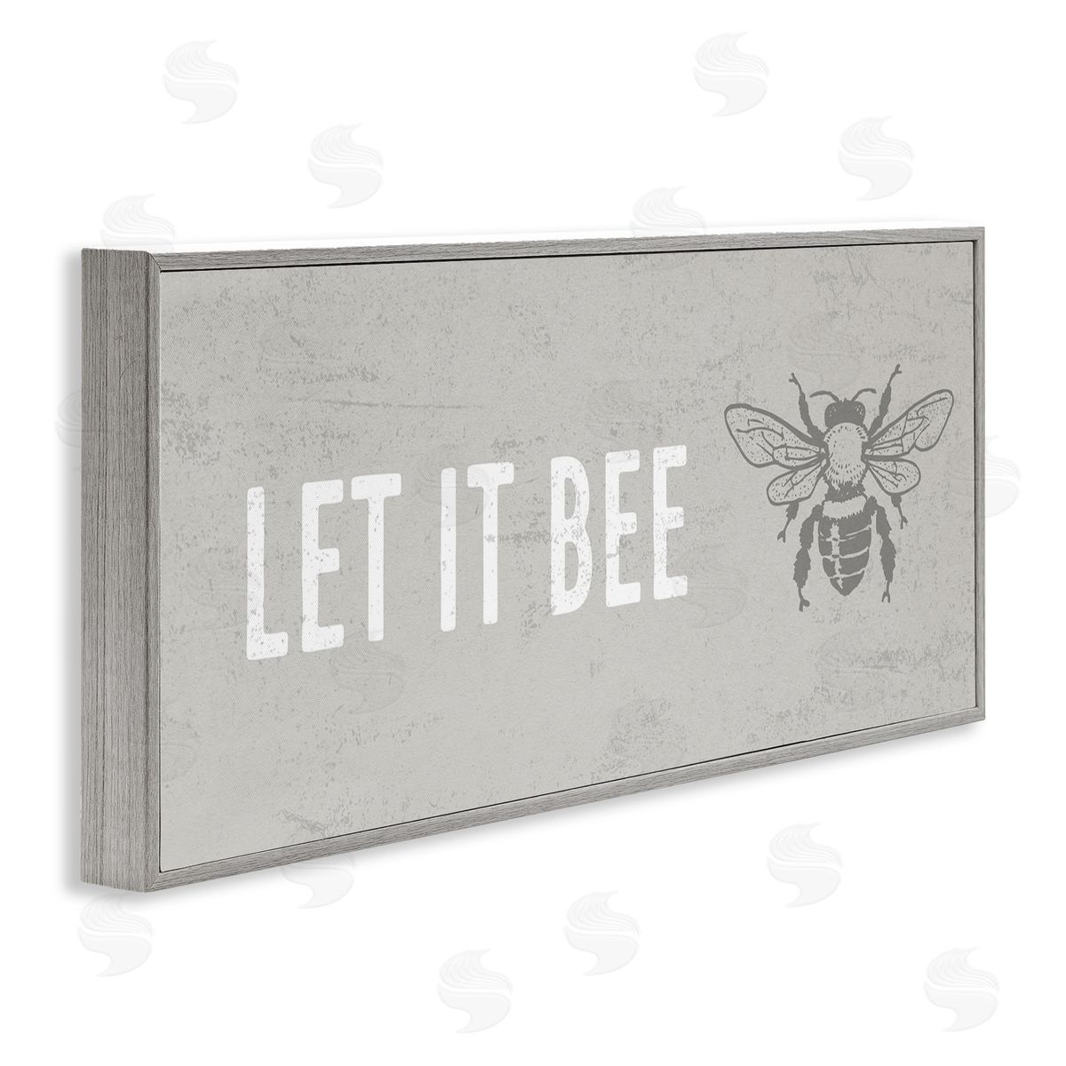 Stupell Studio Let It Bee Flying Insect Bumble Wasp Motif