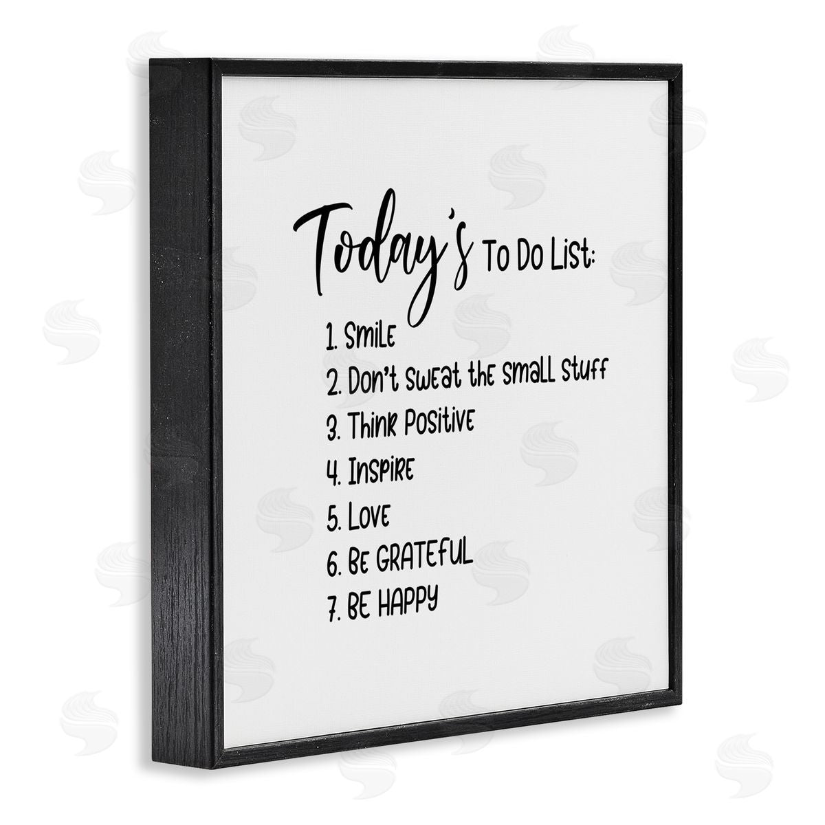 Yvonne Coleman Burney Uplifting To Do List Life Happiness Casual Typography Black Framed Glicee Wall Art Print