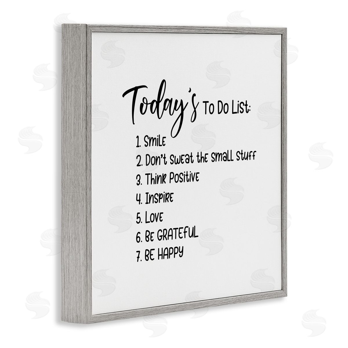 Yvonne Coleman Burney Uplifting To Do List Life Happiness Casual Typography Gray Framed Glicee Wall Art Print