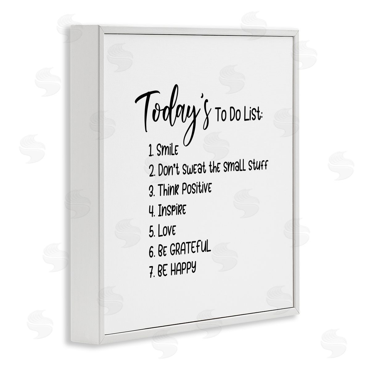 Yvonne Coleman Burney Uplifting To Do List Life Happiness Casual Typography White Framed Glicee Wall Art Print