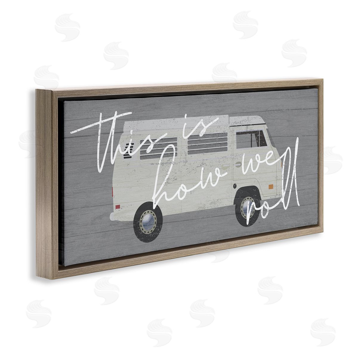 Stupell Studio How We Roll Vintage Van Bus Travel Calligraphy