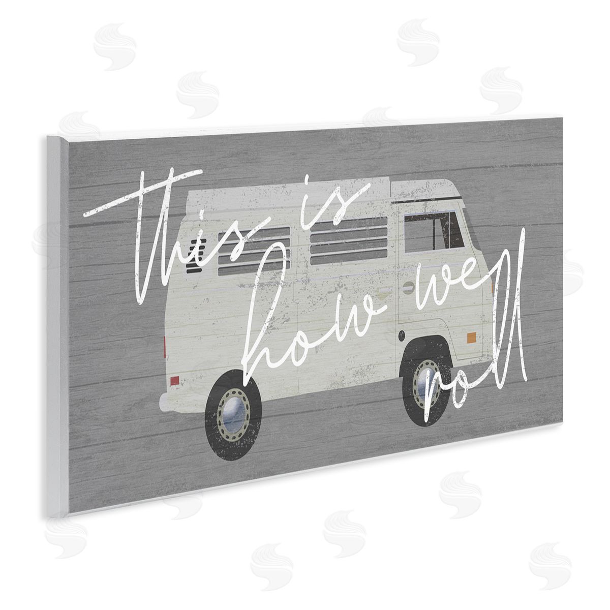 Stupell Studio How We Roll Vintage Van Bus Travel Calligraphy