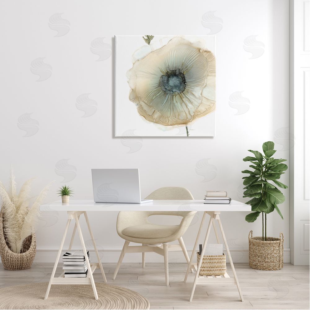 Carol Robinson Contemporary Flower Petal Poppy Blossom Canvas Wall Art in Room