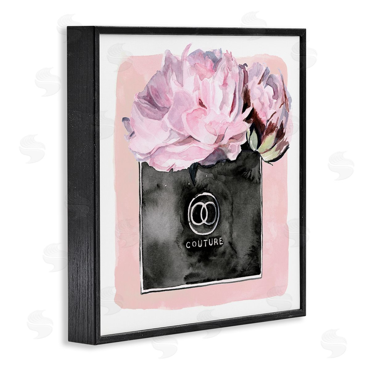 Jennifer Paxton Parker Pink Glam Blossom Fashion Couture Vase Black Framed Glicee Wall Art Print