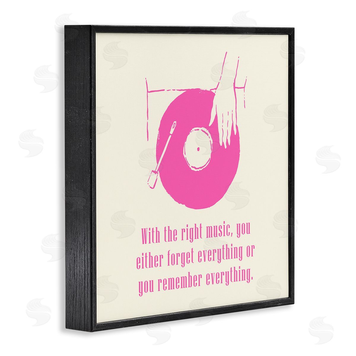 Melissa Wang With The Right Music DJ Turntable Black Framed Glicee Wall Art Print