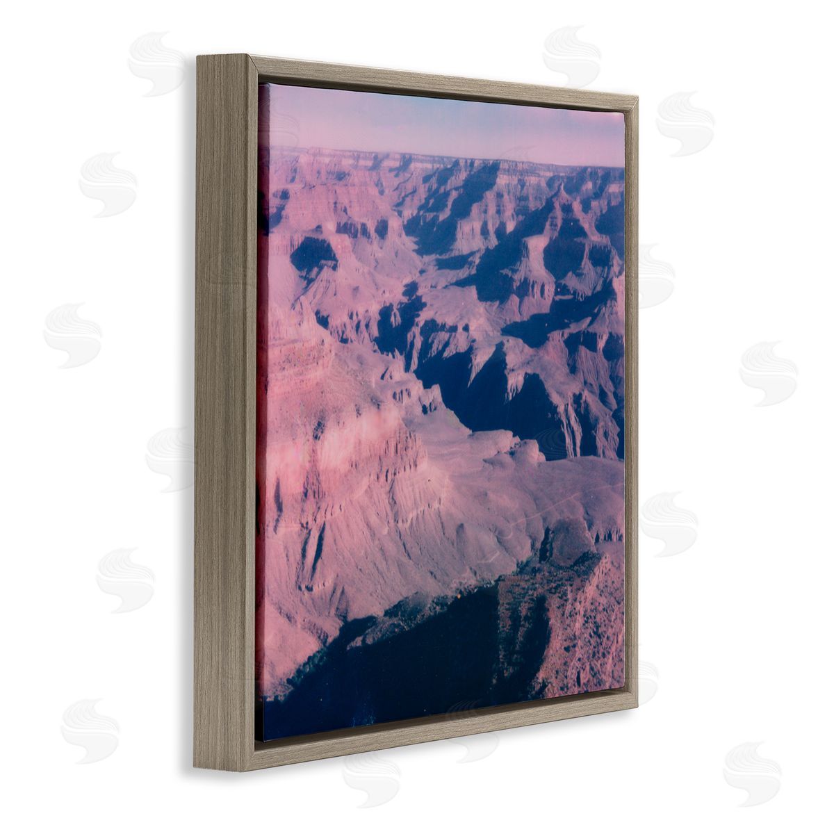 Jacob Green Vast Desolate Desert Canyon Valley Brown Floating Frame Canvas Wall Art Print