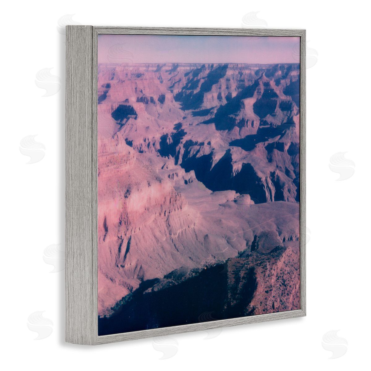 Jacob Green Vast Desolate Desert Canyon Valley Gray Framed Glicee Wall Art Print