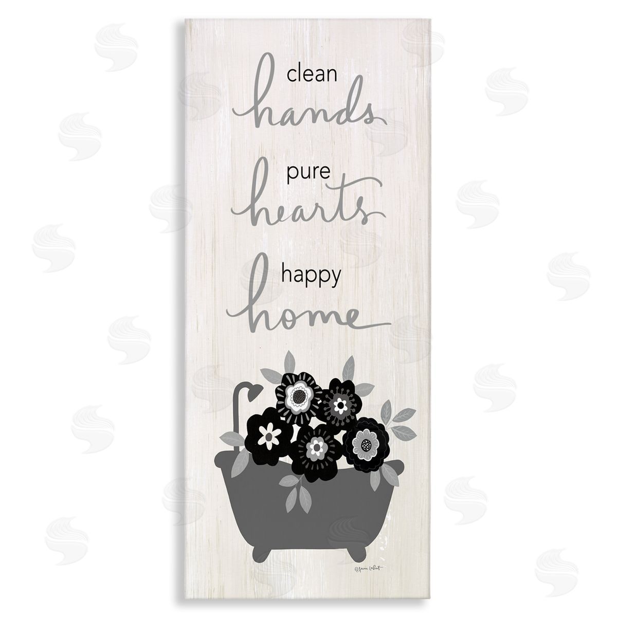 Annie LaPoint Clean Hands Pure Hearts Floral Bathroom