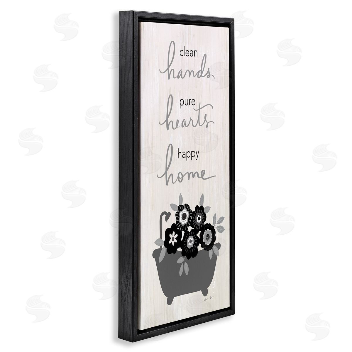 Annie LaPoint Clean Hands Pure Hearts Floral Bathroom