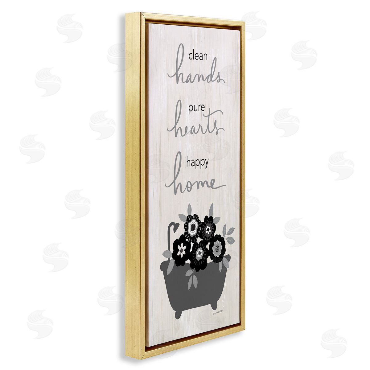 Annie LaPoint Clean Hands Pure Hearts Floral Bathroom