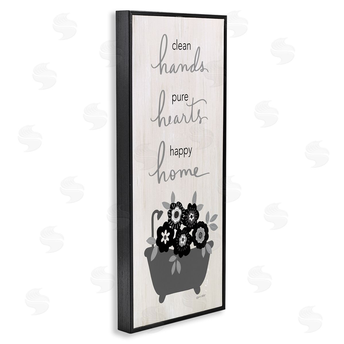 Annie LaPoint Clean Hands Pure Hearts Floral Bathroom