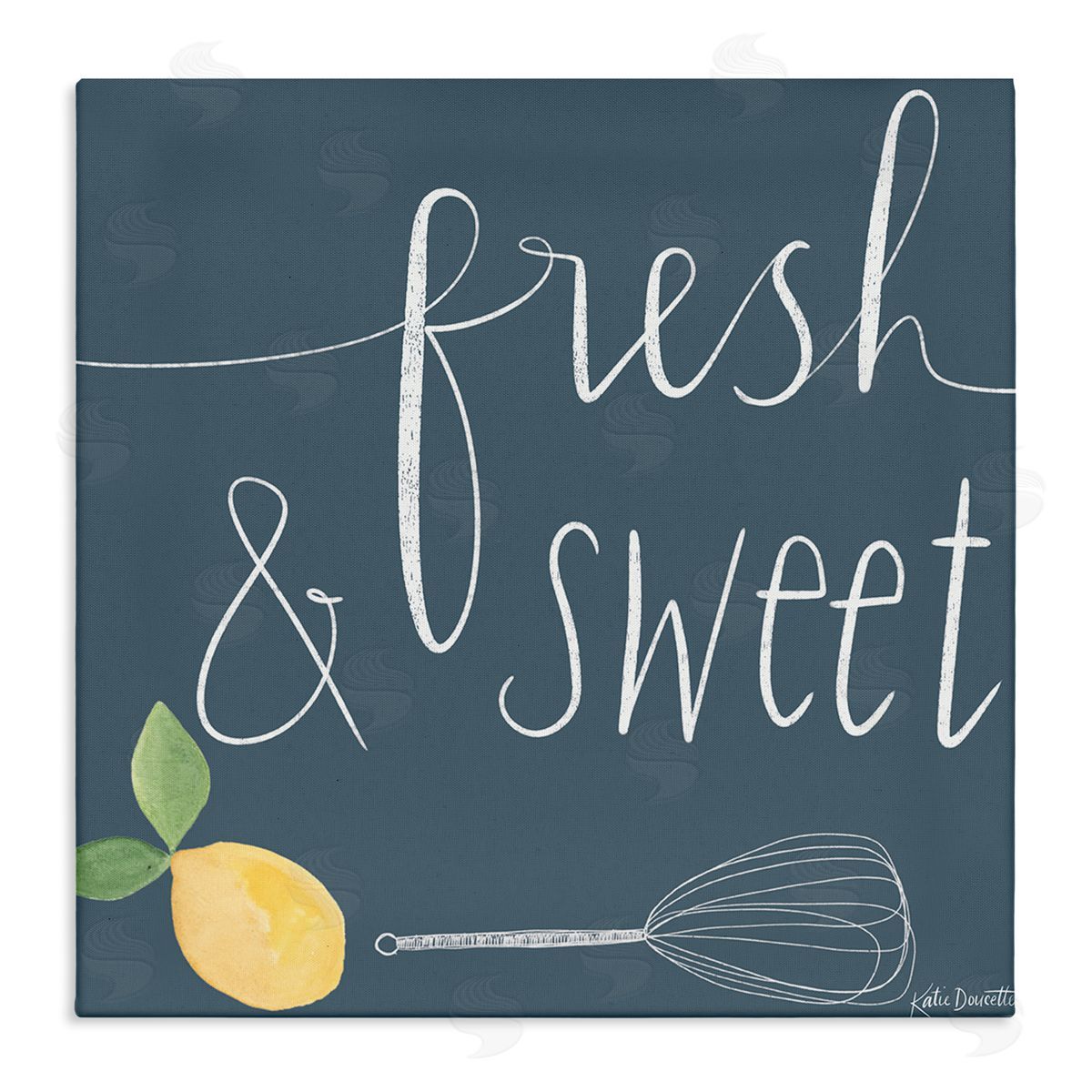 Katie Doucette Fresh & Sweet Citrus Fruit Cooking Stretched Canvas Wall Art Print