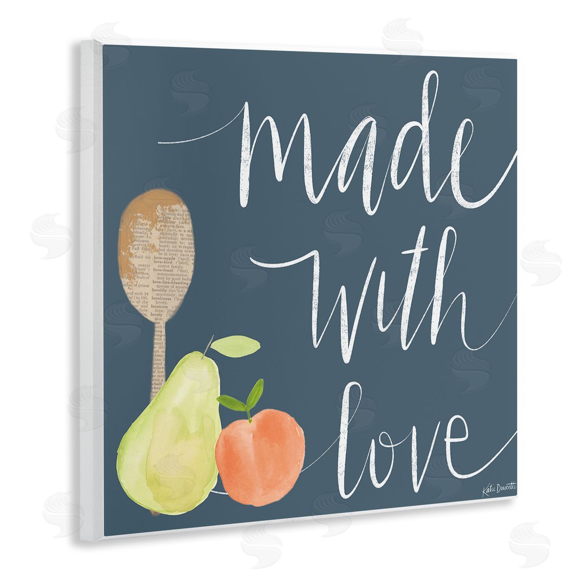 Katie Doucette Made With Love Kitchen Fruits Wooden Wall Plaque Art Print