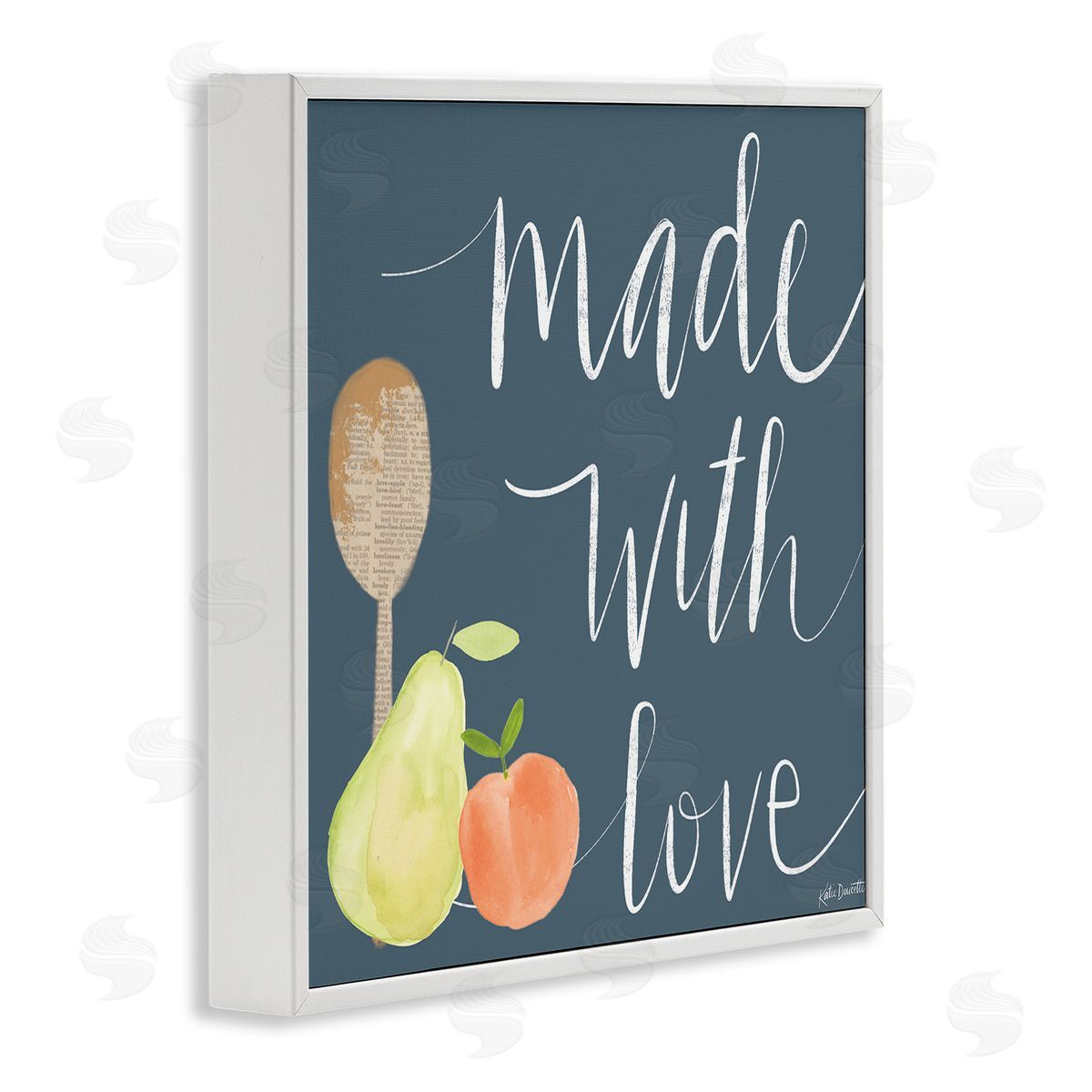 Katie Doucette Made With Love Kitchen Fruits White Framed Glicee Wall Art Print