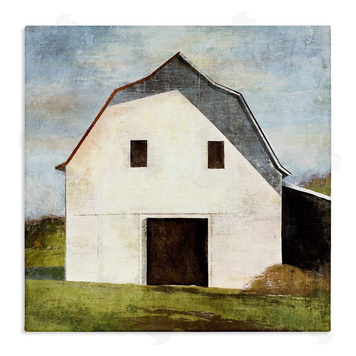 Suzanne Nicoll Rural Barn Farm Painting Stretched Canvas Wall Art Print