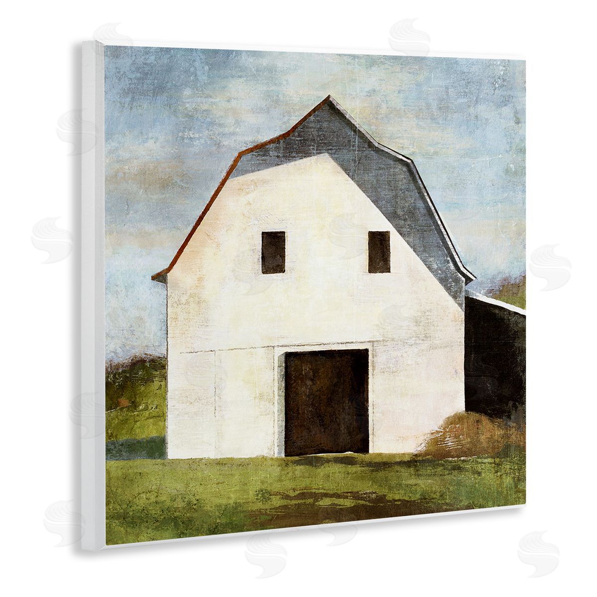 Suzanne Nicoll Rural Barn Farm Painting Wooden Wall Plaque Art Print
