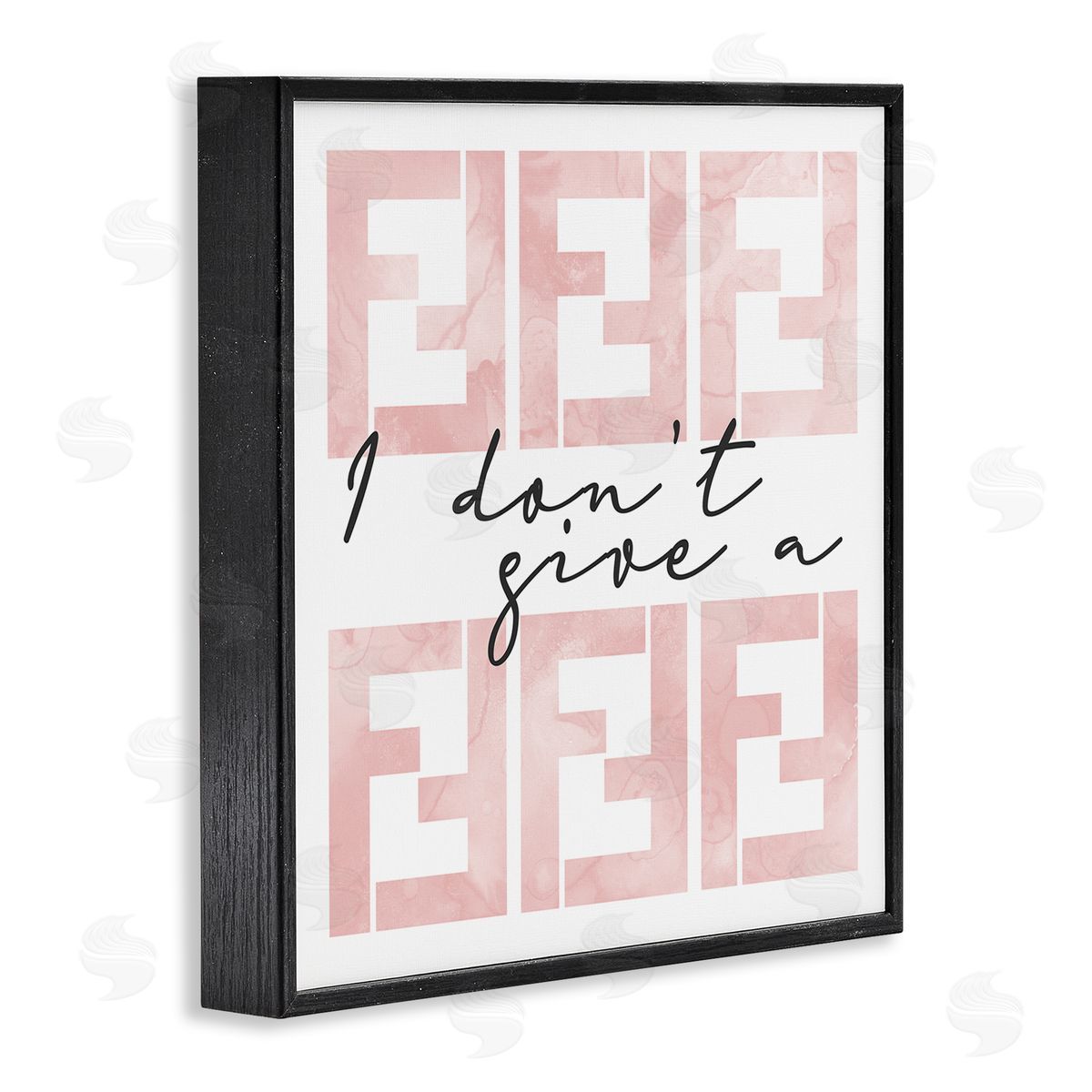 Stupell Studio Glam Fashion Brand Humor Black Framed Glicee Wall Art Print