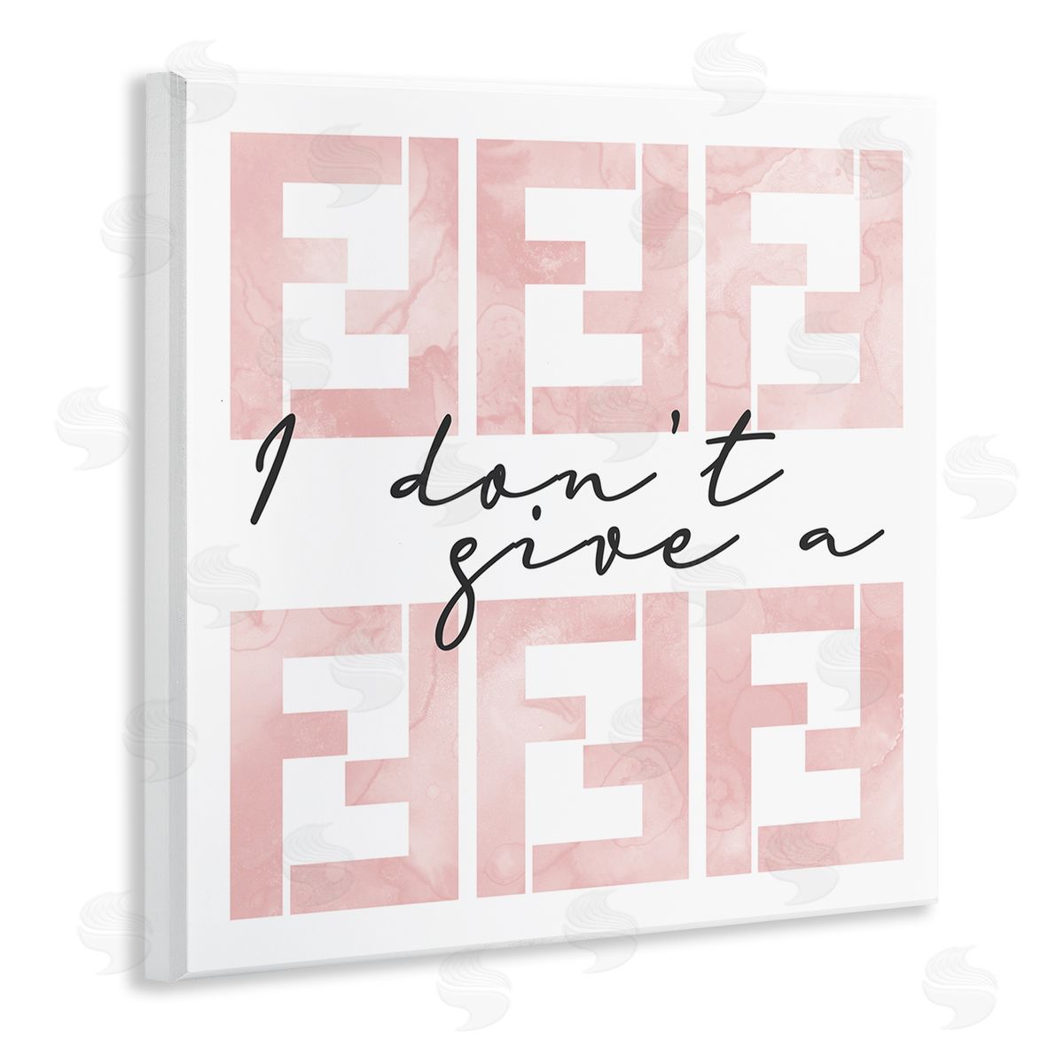 Stupell Studio Glam Fashion Brand Humor Wooden Wall Plaque Art Print