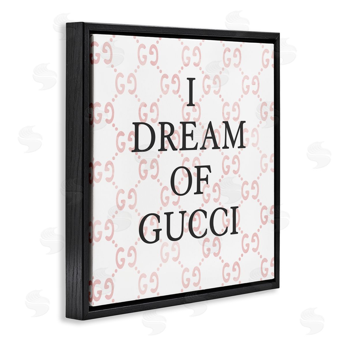 Stupell Studio Dream Of Glam Fashion Black Floating Frame Canvas Wall Art Print