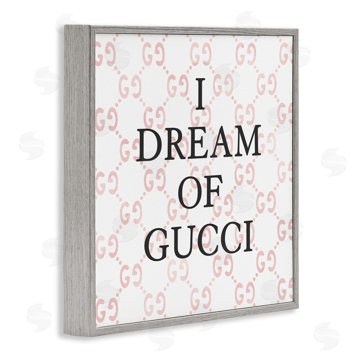 Stupell Studio Dream Of Glam Fashion Gray Framed Glicee Wall Art Print