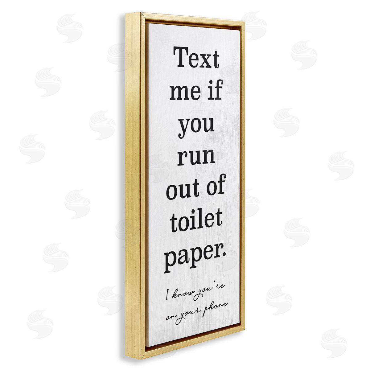 Stupell Studio Text Me Bathroom Humor