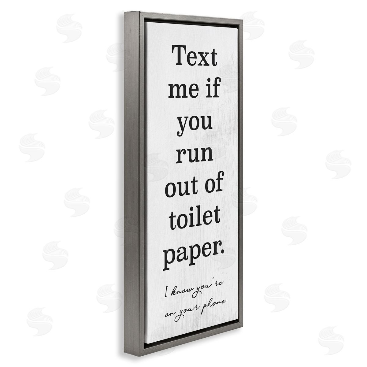 Stupell Studio Text Me Bathroom Humor