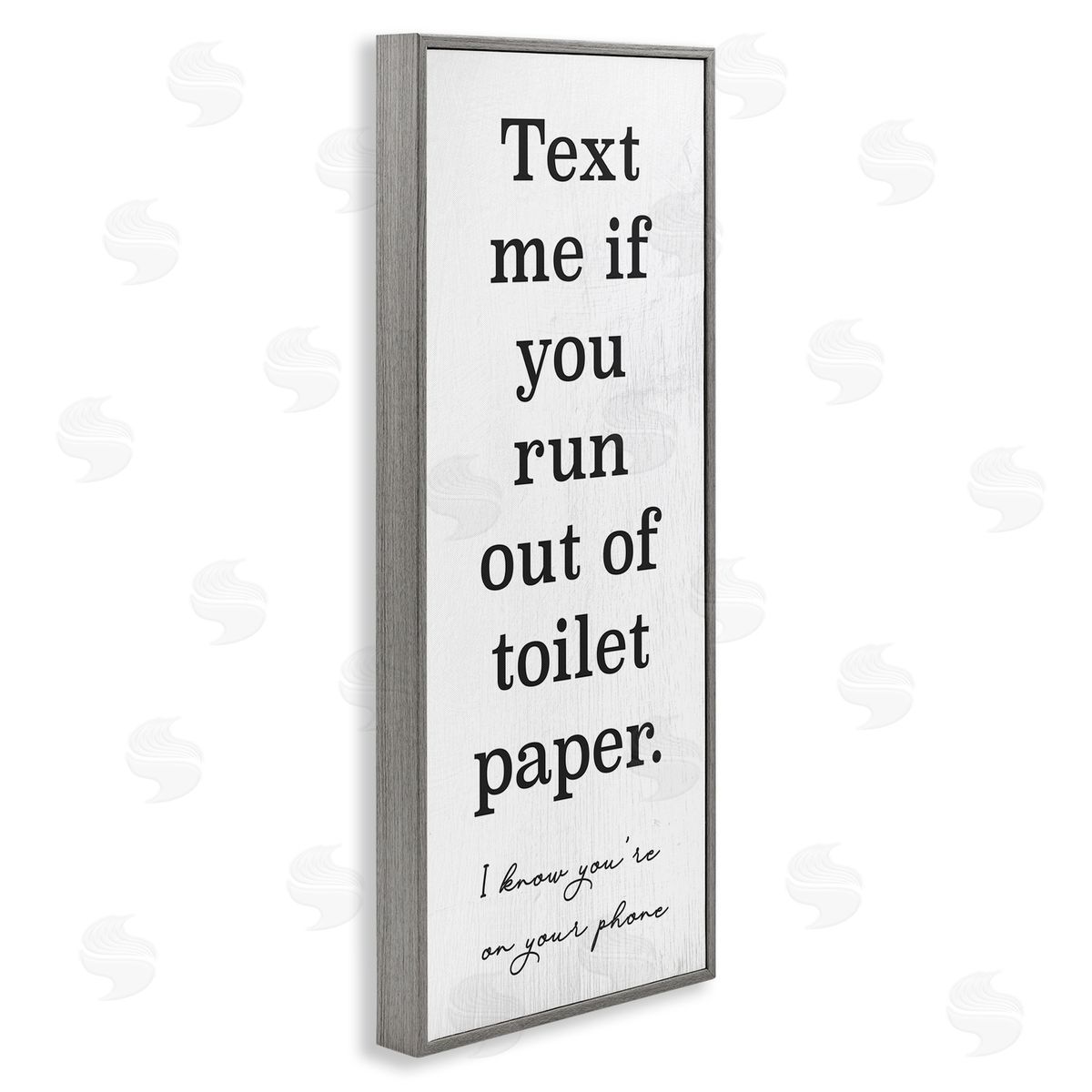 Stupell Studio Text Me Bathroom Humor