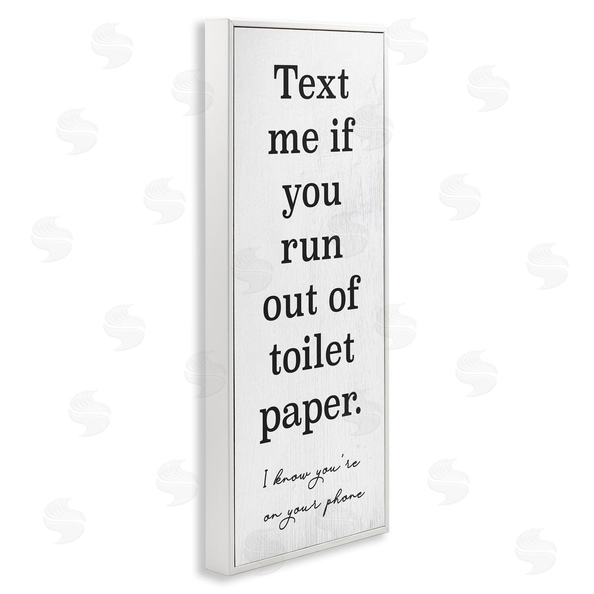 Stupell Studio Text Me Bathroom Humor