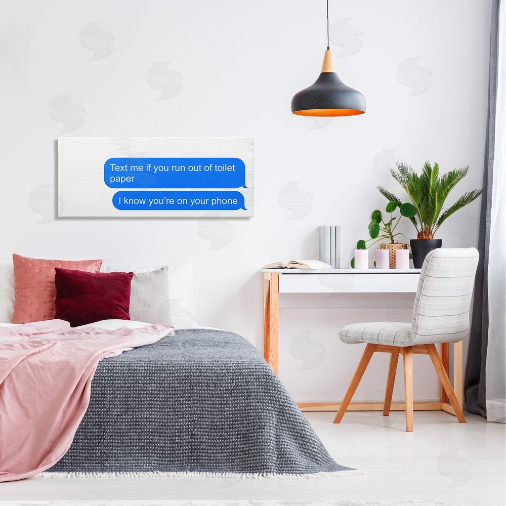 Stupell Studio Text Me Toilet Paper