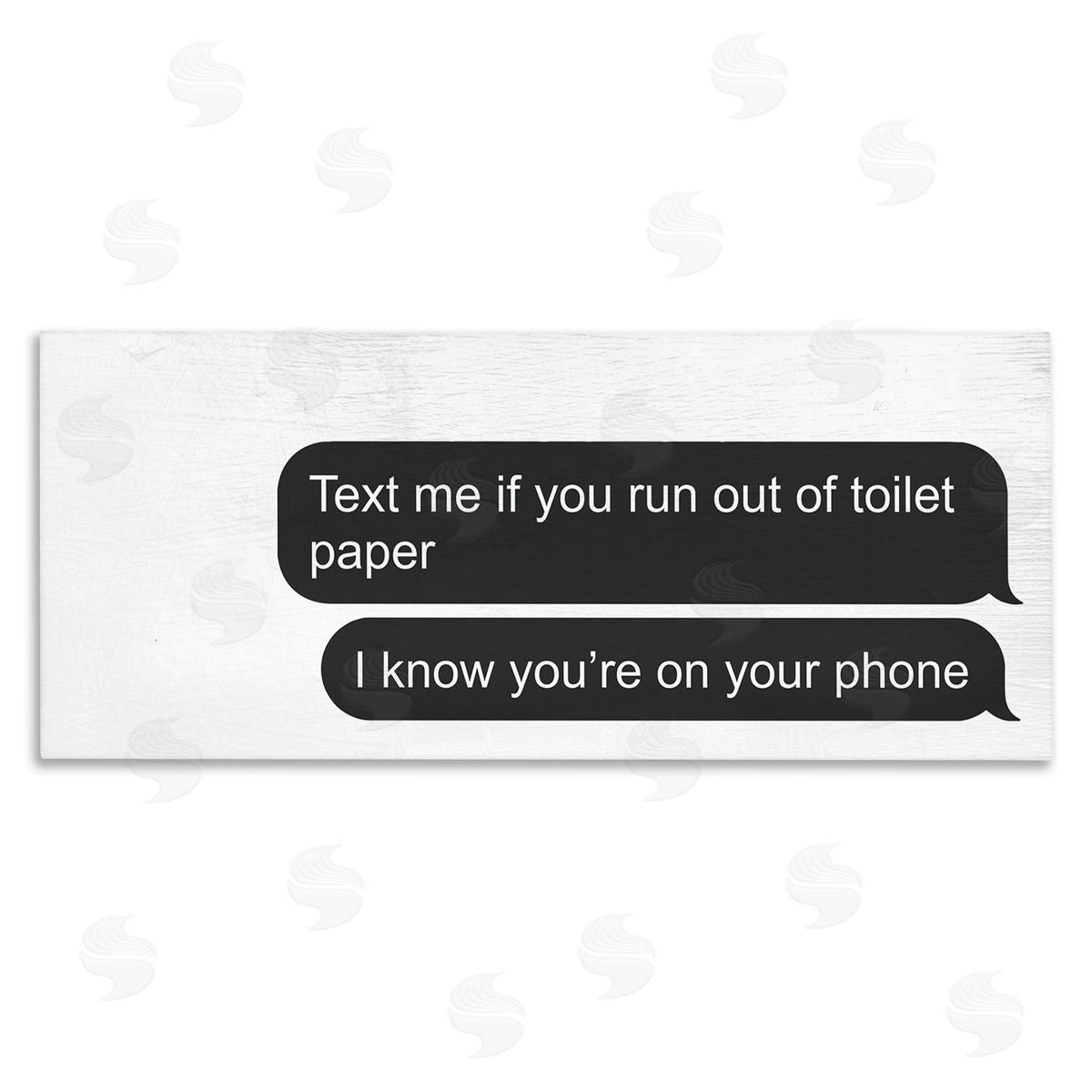 Stupell Studio Rustic Bathroom Humor