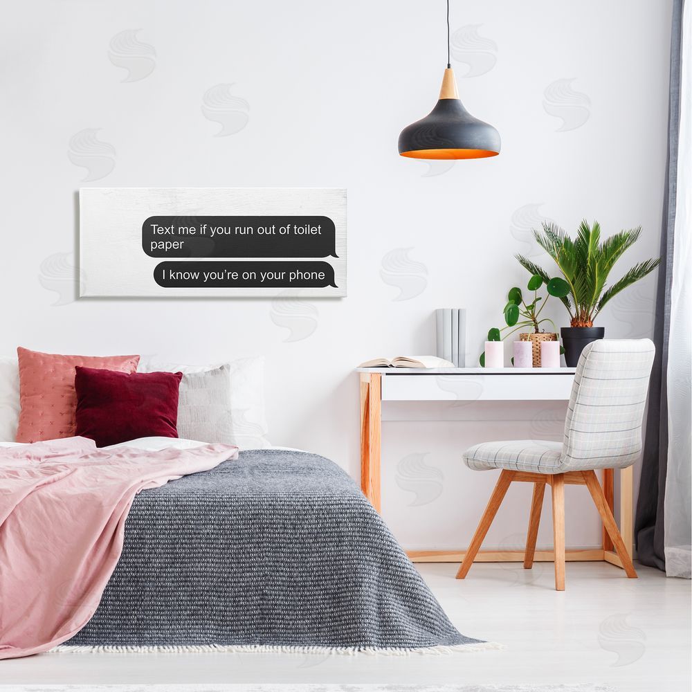 Stupell Studio Rustic Bathroom Humor