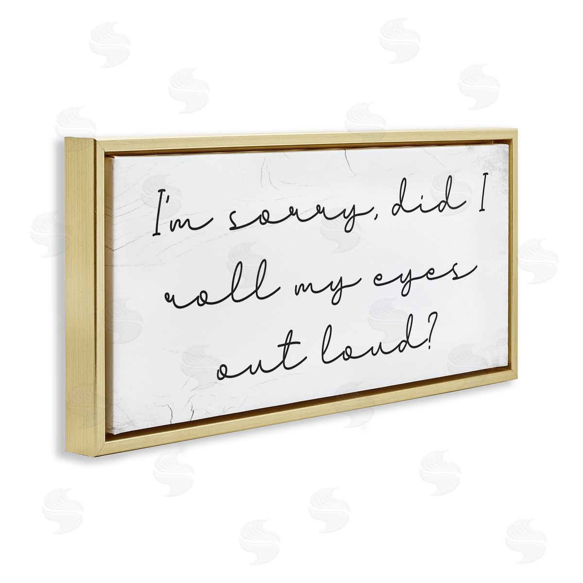Stupell Studio Eye Roll Rustic Calligraphy