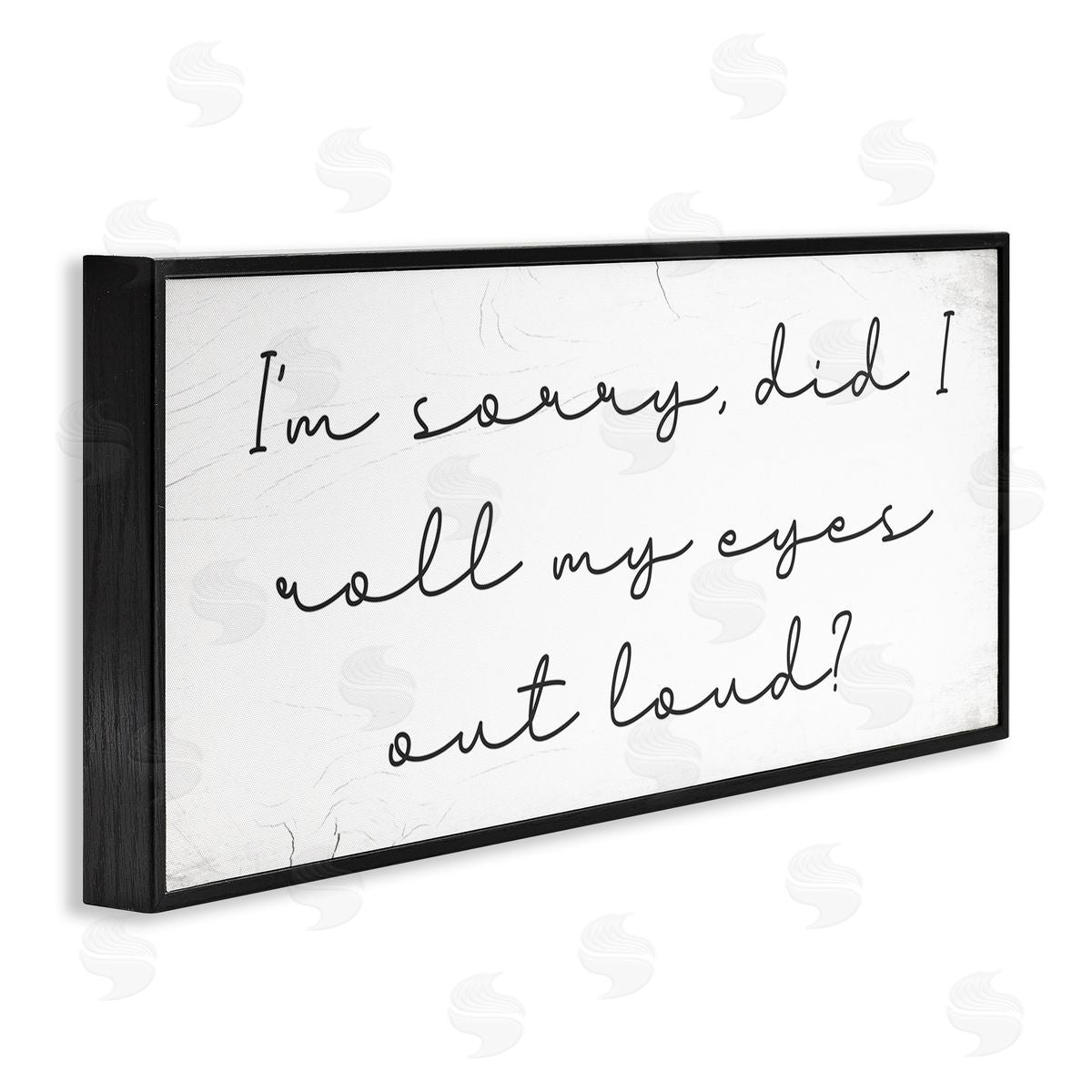 Stupell Studio Eye Roll Rustic Calligraphy